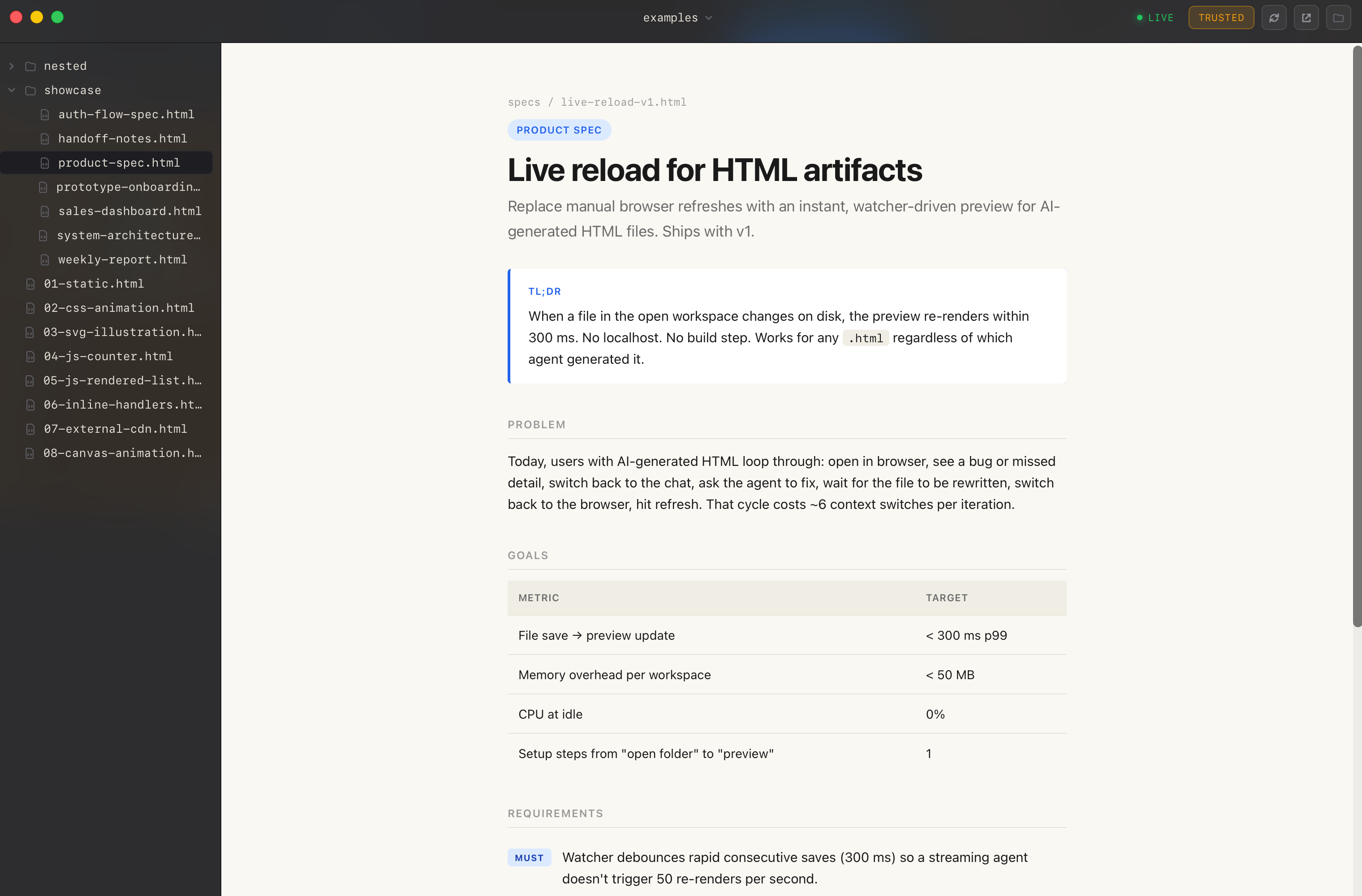 HTML Browser — a local viewer for HTML files